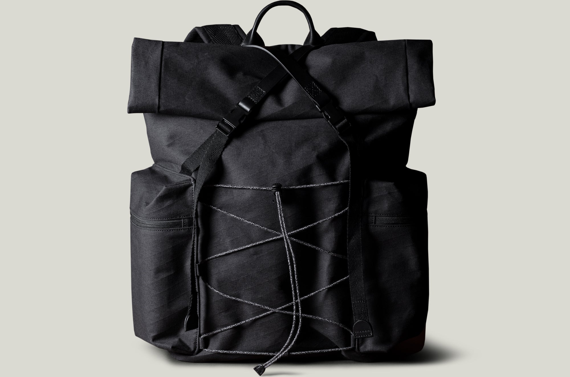 Roll Top Backpack Black Charcoal hardgraft